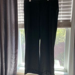 New York & Co Wide Leg Black Trousers 18 Tall